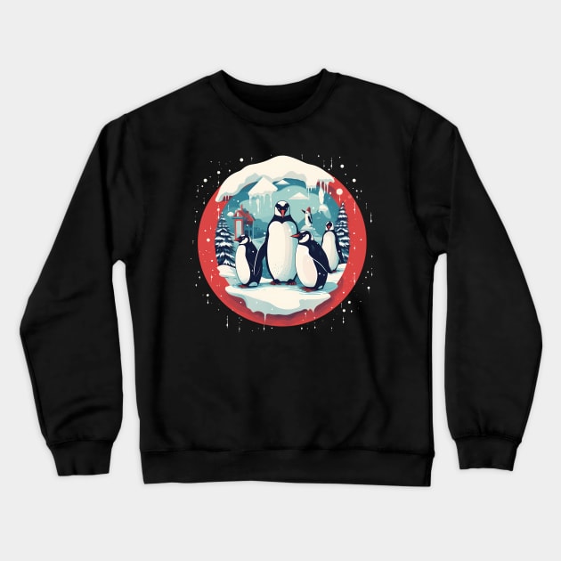Penguin in Ornmament, Love Penguins Crewneck Sweatshirt by dukito
